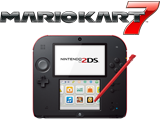Nintendo 2DS - Crimson Red + Mario Kart 7 - Refurbished