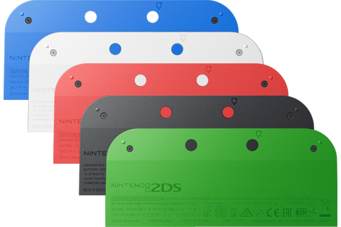 Battery Cover Kit - Nintendo 2DS - 5 Colors