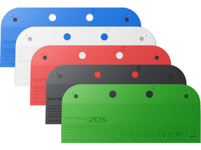 Battery Cover Kit - Nintendo 2DS - 5 Colors