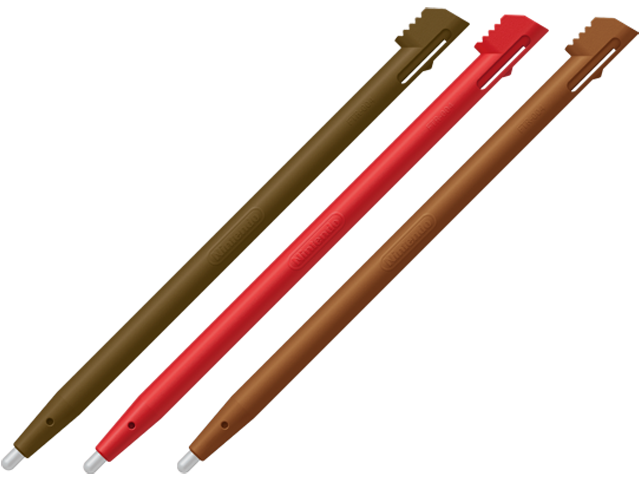 Stylus - Nintendo 2DS - Multicolor - Brown + Red + Super Mario Maker