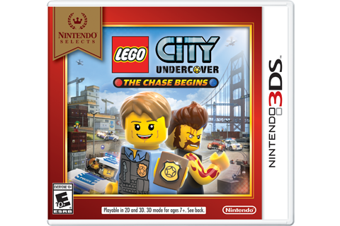 Lego City Undercover: The Chase Begins - Nintendo Selects Box Art