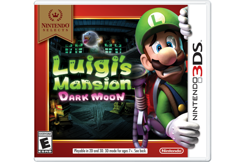 Luigi's Mansion: Dark Moon - Nintendo Selects Box Art