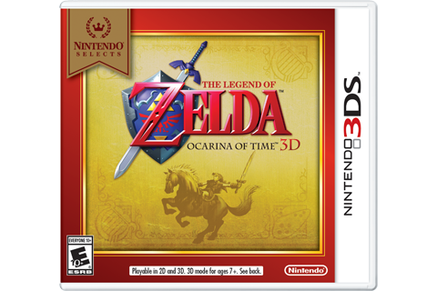 The Legend of Zelda: Ocarina of Time 3D - Nintendo Selects Box Art