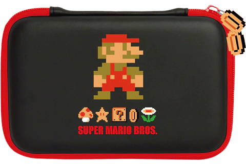 Hori Nintendo 3DS XL Hard Pouch - Retro Mario - Closed