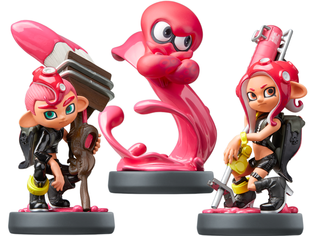 amiibo - Octoling Squid + Boy + Girl - Splatoon V3