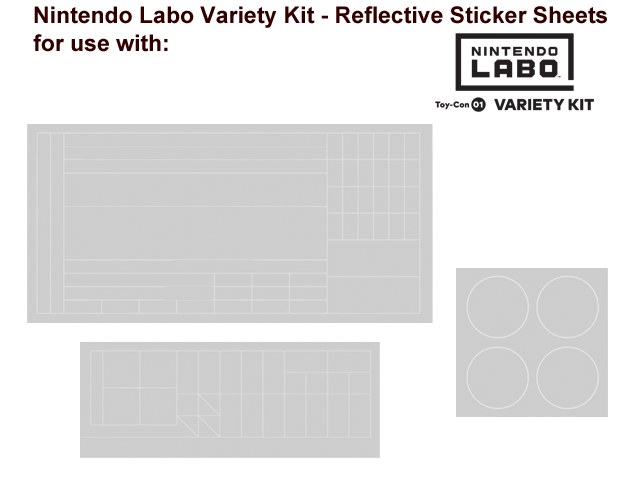 LABO - Toy-Con 01 - Variety - Stickers - Reflective - All - Logo