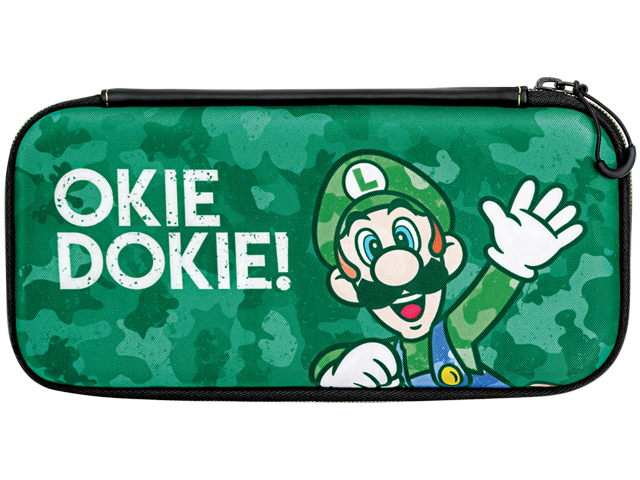 PDP - Switch - Slim Travel Case - Luigi Camo Edition - Front