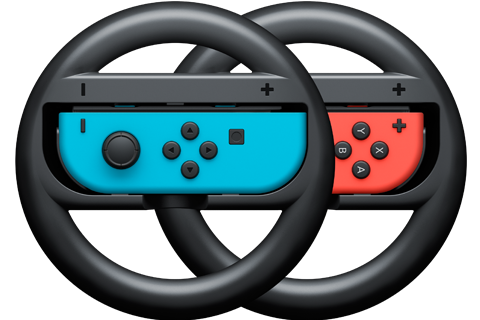 Wheels - Joy-Con - Nintendo Switch - Neon Blue L + Neon Red R - Merge