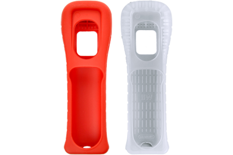 Wii Remote Jacket - Red + White - Short