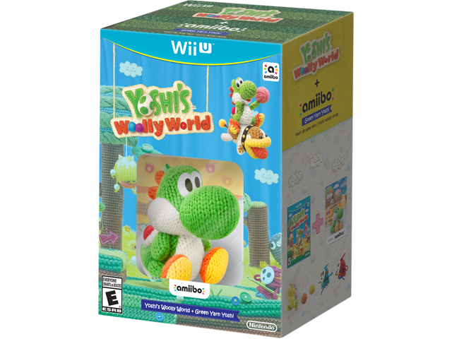 Yoshi's Woolly World + Green Yoshi amiibo Box Art