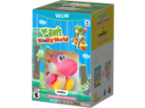 Yoshi's Woolly World + Pink Yoshi amiibo Box Art