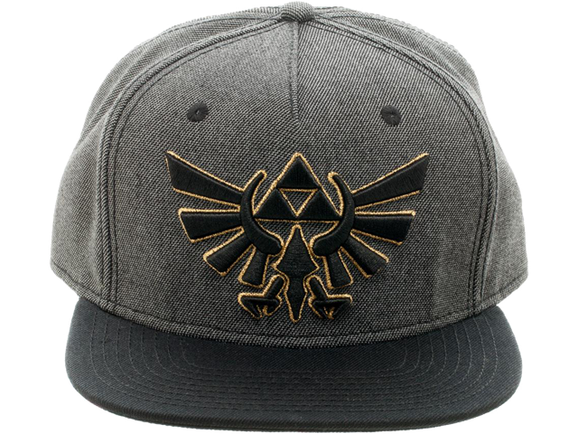 Bioworld - Snapback Cap - Zelda - Gray - Symbol - Front