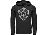 Hoodie - Hyrule Shield - Charcoal Heather - Front
