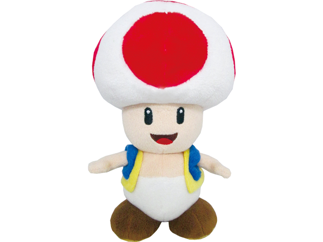 Little Buddy - Mario - Plush - Toad - 8 inch